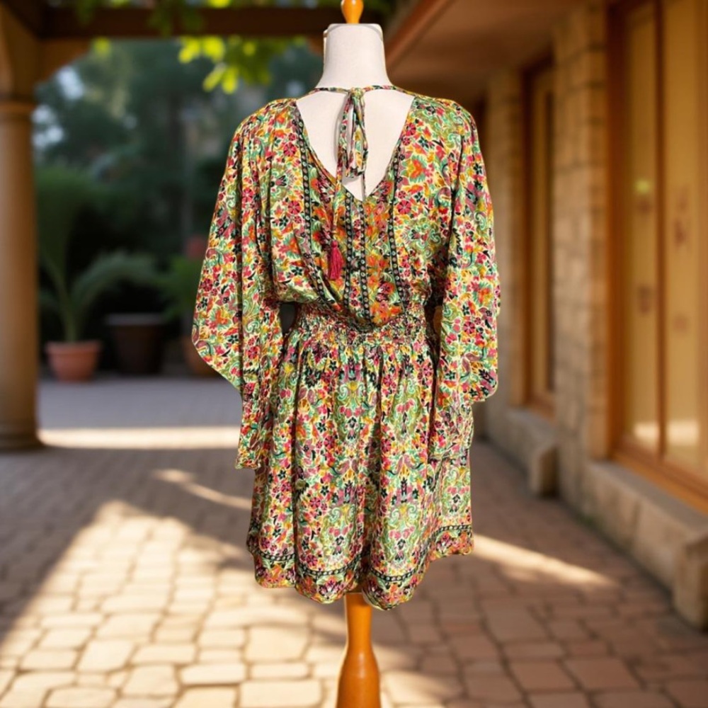 Anthropology dress made by Raga Jai Kimono Dress Large NWT - Picture 12 of 14